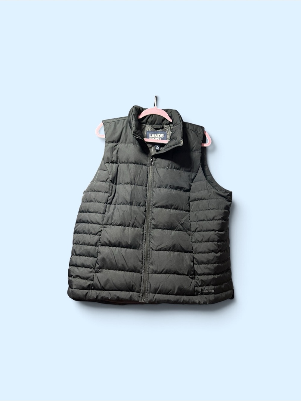 Lands' End Women’s ' Black Quilted Puffer Vest